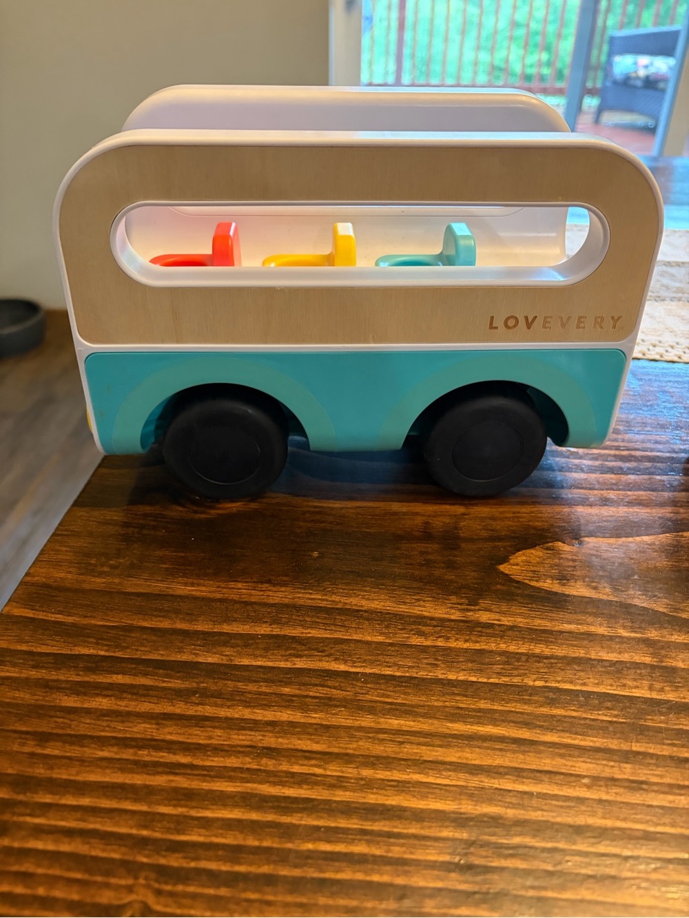 Lovevery Wheel Around Town Bus Durable Bus No Peg People